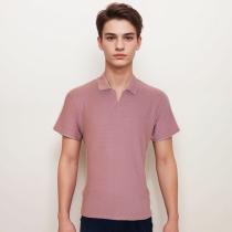 Plain Peach Shirt : Itutu (Slim Fit)