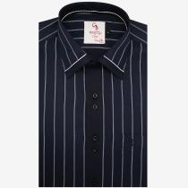 Combination Navy Blue Shirt : Party