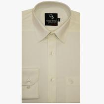 Self Design Cream Shirt : Business