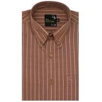 Stripes Brown Shirt : Business