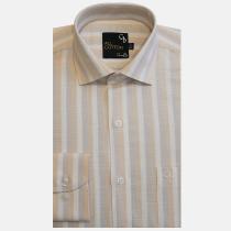 Stripes Peach Shirt : Business