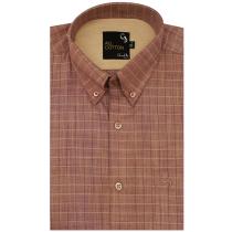 Checks Rust Shirt : Business