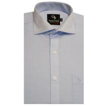 Self Design Blue Shirt : Business