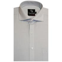 Self Design Light Gray Shirt : Business