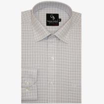 Checks Navy Blue Shirt : Business