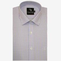 Checks Blue Shirt : Business
