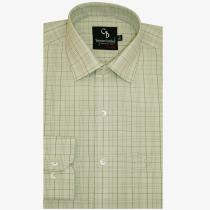 Checks Green Shirt : Business