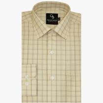 Checks Fawn Shirt : Business