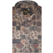Print Maroon Shirt : Party