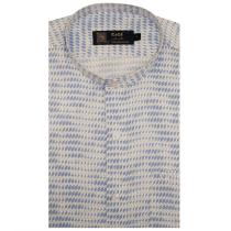Print Blue Shirt : Party