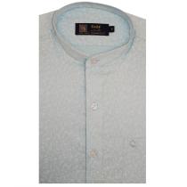 Print Blue Shirt : Party