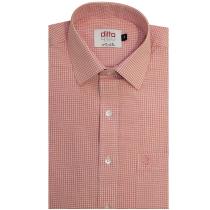 Checks Peach Shirt : Ditto