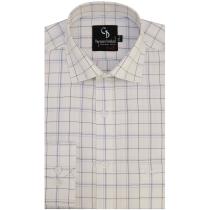 Checks Blue Shirt : Business