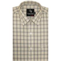 Checks Fawn Shirt : Business