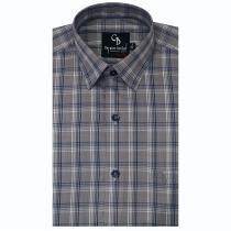 Checks Brown Shirt : Business