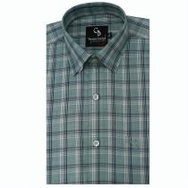 Checks Green Shirt : Business