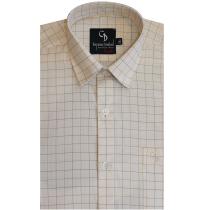 Checks Fawn Shirt : Business