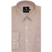 Checks Brown Shirt : Business