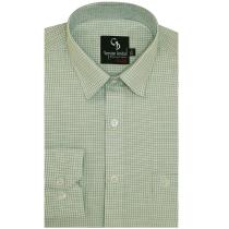 Checks Green Shirt : Business