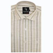 Stripes Light Green Shirt : Business