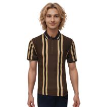 Stripes Brown T-shirt : Regular