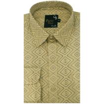 Print Khakhi Shirt : Party