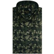 Print Green Shirt : Party