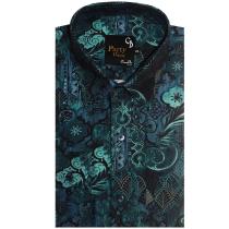 Print Green Shirt : Party