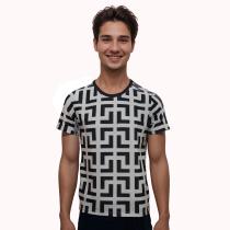 Print Gray Shirt : 