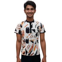 Print White T-shirt : Itutu (Slim Fit)