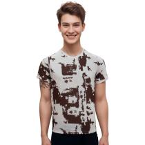 Print White Shirt : Itutu (Slim Fit)