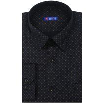 Print Navy Blue Shirt : Slim