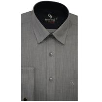 Self Design Light Gray Shirt : Business