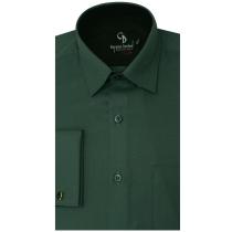 Self Design Dark Green Shirt : Business