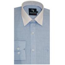 Plain Blue Shirt : Business