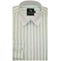 Stripes Light Green Shirt : Business