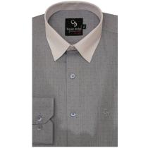 Self Design Dark Blue Shirt : Business
