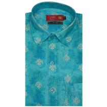 Print Blue Shirt : Ditto