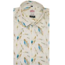 Print Brown Shirt : 