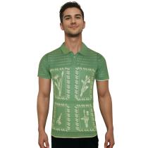 Print Green T-shirt : Itutu (Slim Fit)