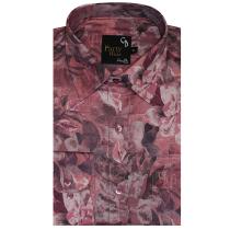 Print Maroon Shirt : Party