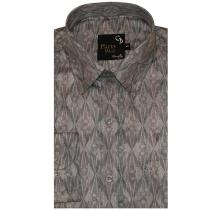 Print Gray Shirt : Party