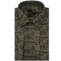 Print Khakhi Shirt : Party