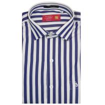 Stripes Navy Blue Shirt : Business