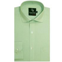 Checks Light Green Shirt : Business