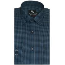 Checks Blue Shirt : Business
