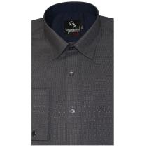 Self Design Dark Gray Shirt : Business