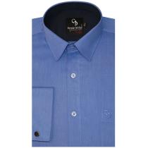Self Design Dark Blue Shirt : Business