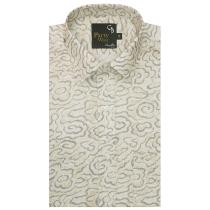 Print Cream Shirt : Party