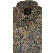 Print Gray Shirt : Party